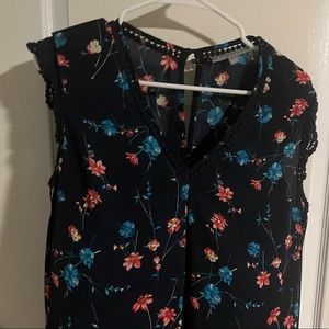 Daniel Rainn, Large, Sleeveless floral blouse